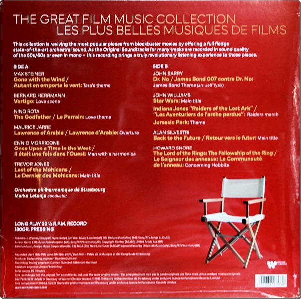 Cinema Classics Iconic Film Scores 1Lp New