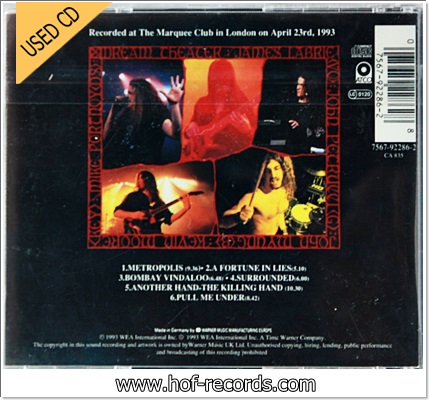 Dream Theater - Live at The Marquee (UK) Used Cd VG++