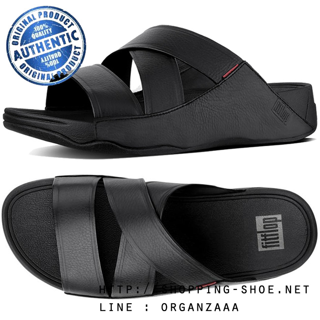 Fitflop Men's Chi Slide Black ของแท้ นำเข้าจาก USA และ UK
