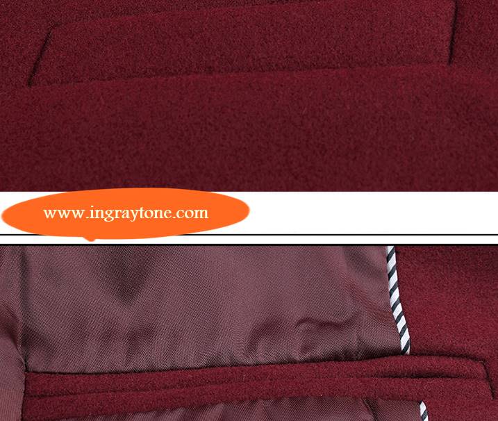 เสื้อสูทคอจีนแฟชั่นสลิมฟิตวูล เรียบกระดุม1 Size No.33 สีดำ