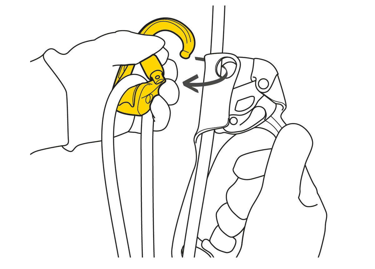 ห่วงเซฟตี้ประกอบรอก โรลคลิป Petzl ROLLCLIP