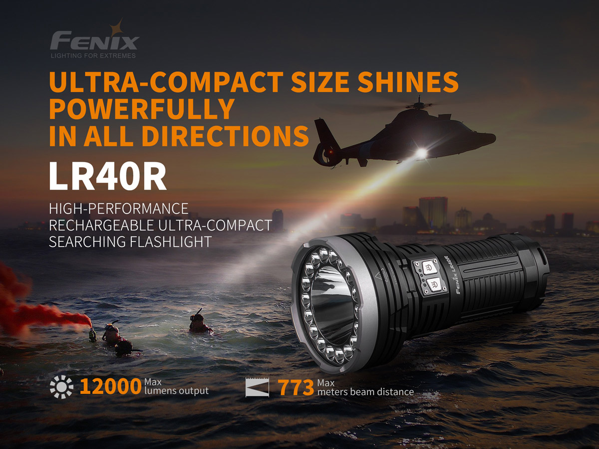ไฟฉายแรงสูง Fenix LR40R 12000 ลูเมนส์
