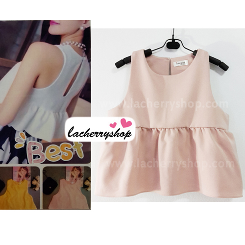 เสื้อแฟชั่น เสื้อทำงาน ผ้าฮานาโกะ สีนู้ด แบบสวยน่ารัก เนื้อผ้านิ่ม อยู่ทรง ไม่ยับง่าย ใส่สบาย สินค้าคุณภาพ ราคาไม่แพง