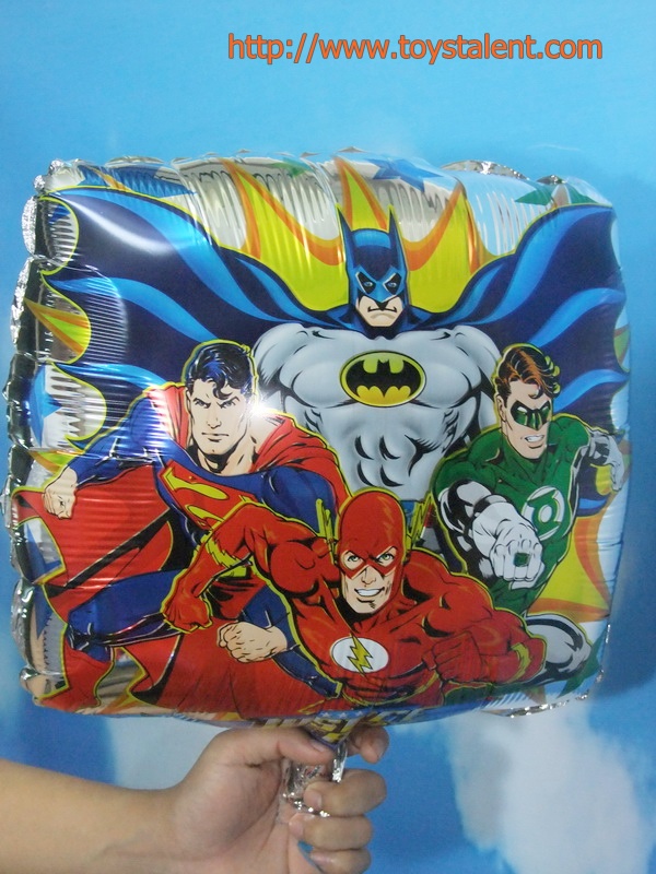 ลูกโป่งฟลอย์การ์ตูน Super Hero ทรงสี่เหลี่ยม - Super Hero Square Shape Foil Balloon / Item No. TL-A126