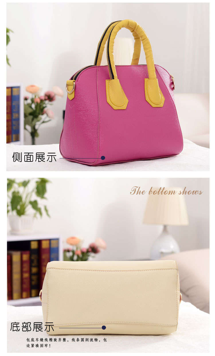 พร้อมส่งจ้า*** กระเป๋าแฟชั่น ทรงสวยเรียบหรู สีขาว สายสีชมพู เก๋ๆ สามารถถือและสะพายได้ทั้งสองแบบ