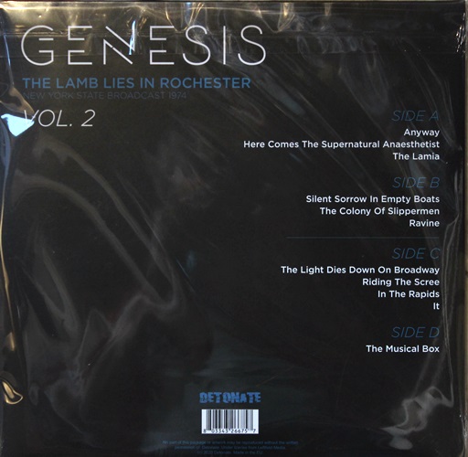Genesis - The Lamb Lies In Rochester Vol. 2 2Lp New