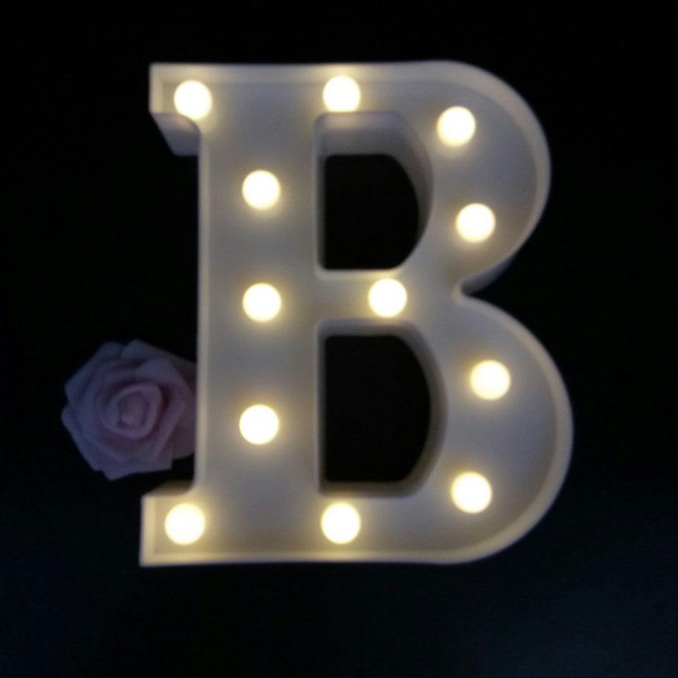 กล่องไฟ LED ตัวอักษรภาษาอังกฤษ A-Z กล่องสีขาว (กรุณาระบุตัวอักษรที่ต้องการ เมื่อทำการสั่งซื้อ) / ราคาต่อ 1 ชิ้น