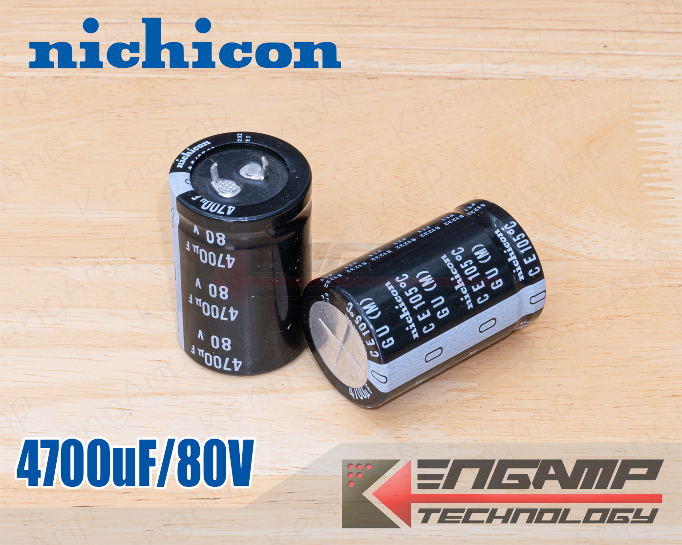 (1ลูก) [E-CAP] 4700uF/80V Nichicon GU(M) 30x45mm P=10mm