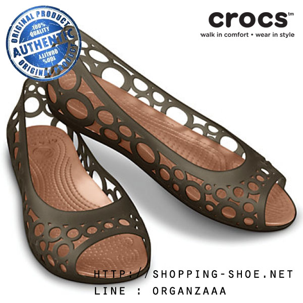 Crocs Adrina Flat - Espresso / Bronze ของแท้ Outlet ไทยและอเมริกา