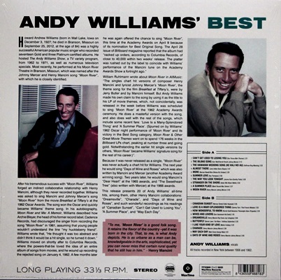Andy Williams - Andy's Best 1Lp N.