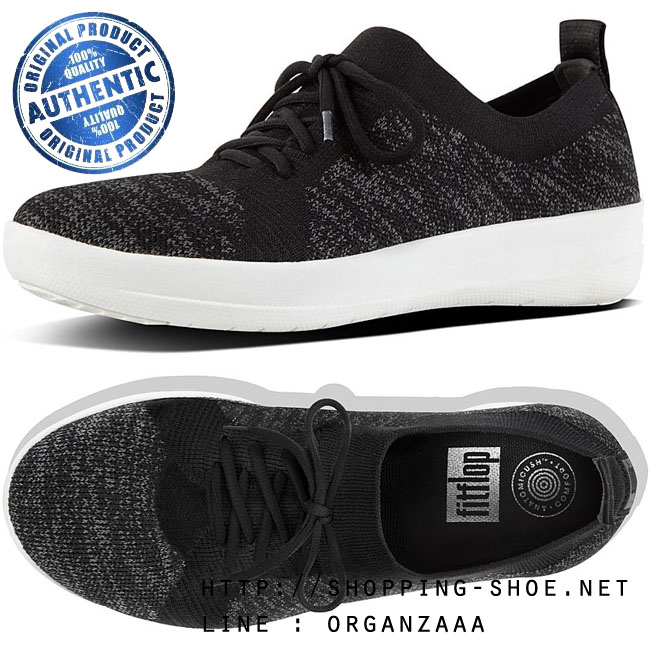 Fitflop F-Sporty Uberknit Sneaker Black ของแท้ นำเข้าจาก USA และ UK