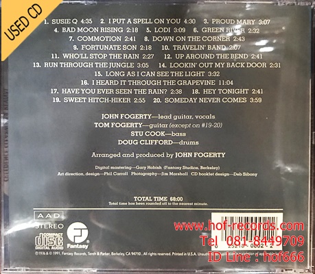 Creedence Clearwater Revival - The 20 Greatest Hits ( US) Used CD 1 Dise VG++ code AAD