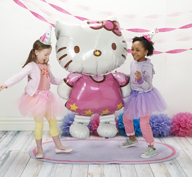 ลูกโป่งฟลอย์นำเข้า Air Walker คิตตี้ ตัวใหญ่ 30"x50" HELLO KITTY AIRWALKER / Item No.TQ-A2347601 แบรนด์ Anagram ของแท้