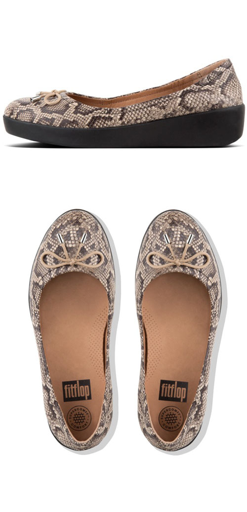 Fitflop Superbendy Snake Taupe ของแท้ นำเข้าจาก USA และ UK