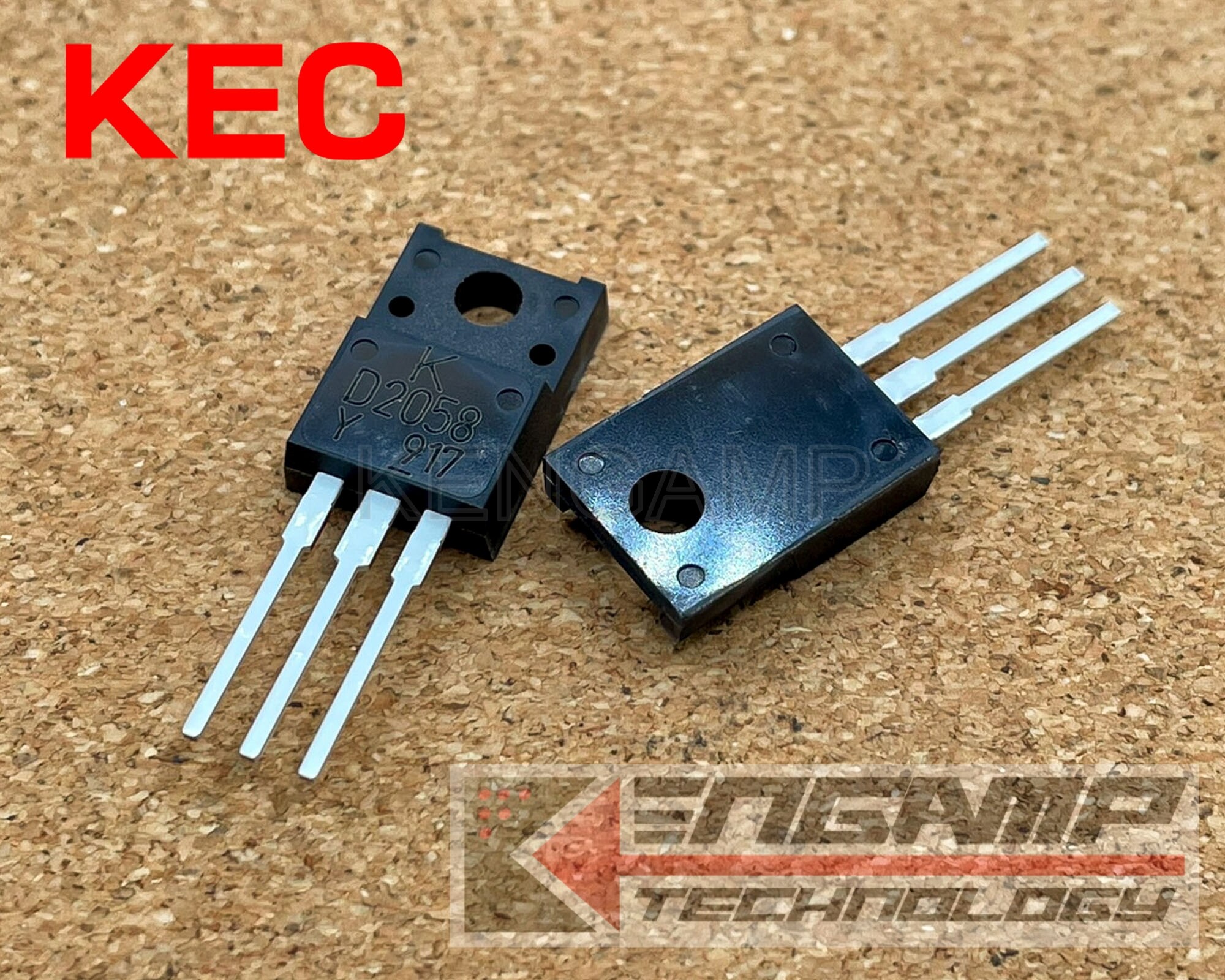 (1ตัว) KTD2058 KEC 3A 60V NPN TO-220F