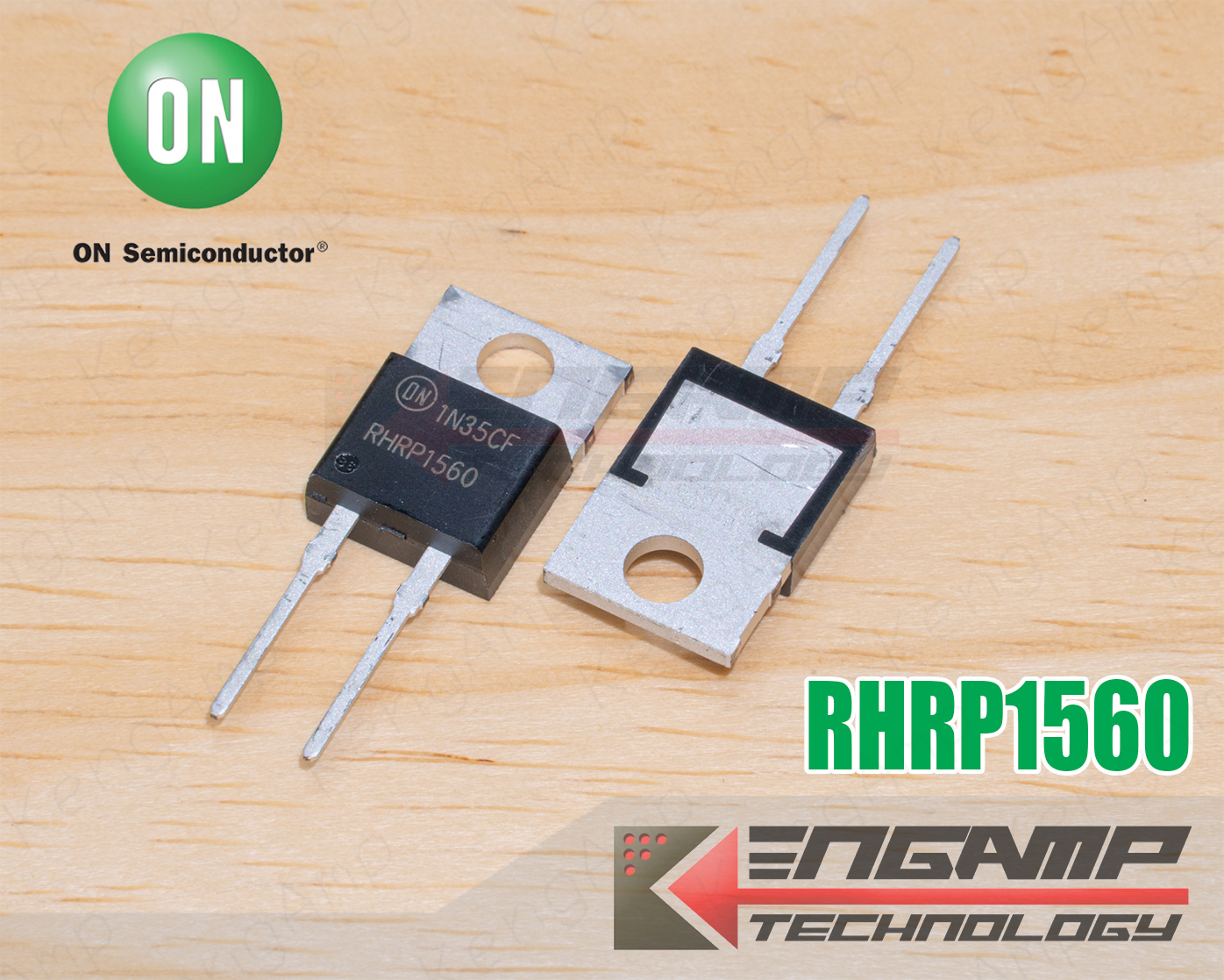 (1ตัว) [DIOD] RHRP1560 ONSEMI Hyperfast Diode 15A 600V