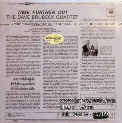 Dave Brubeck - Time Further Out (Miro Reflections) 1Lp N.