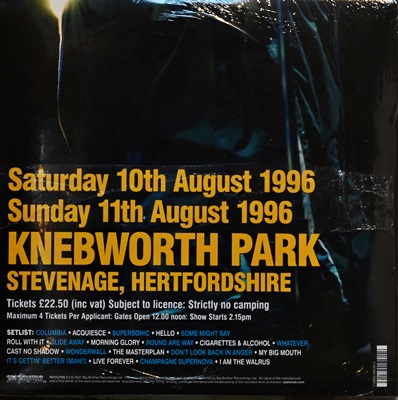 Oasis - Knebworth 1996 2Lp N.