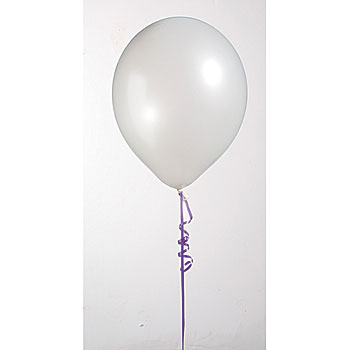 ลูกโป่งกลมเนื้อมุก สีขาว ไซส์ 12 นิ้ว แพ็คละ 10 ใบ (Pearl White Balloon Size 12")