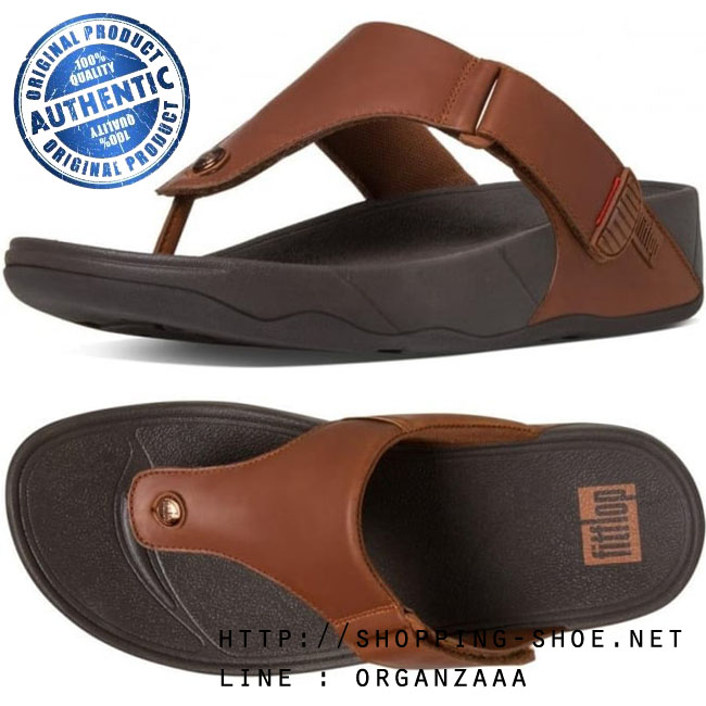 US8 : Fitflop Men's Trakk II Dark Tan ของแท้ นำเข้าจาก USA และ UK