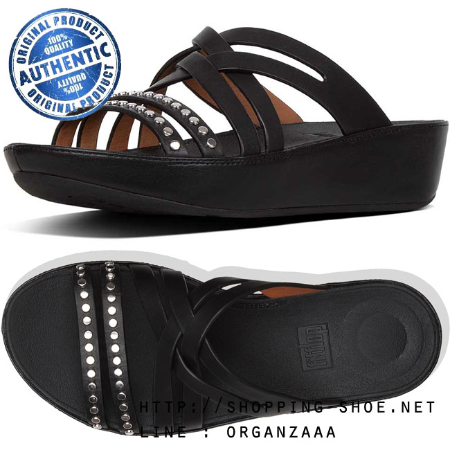 Fitflop Naia Rockstud Slide Black ของแท้ นำเข้าจาก USA และ