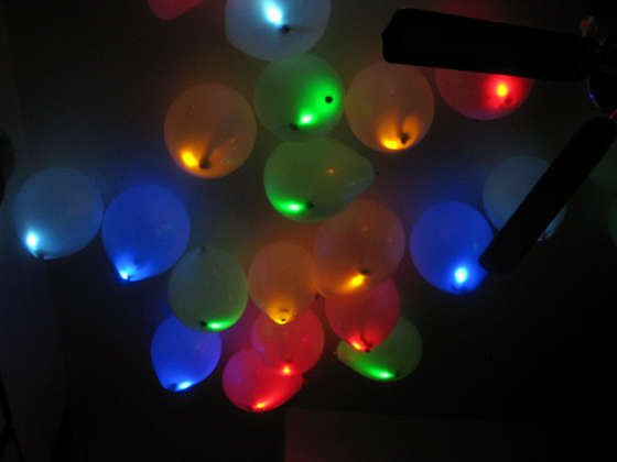 ลูกโป่ง LED สีม่วง แพ็ค 5 ชิ้น ไฟเปลี่ยนสี RGB mode (Purple Color Balloons - LED RGB Mode)