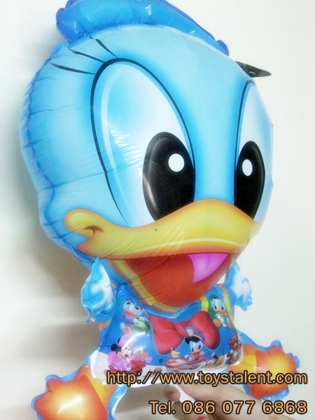 บอลลูนลายการ์ตูนโดนัลดักสีฟ้า (แพ็ค10ใบ)/ Item No. TL-A013