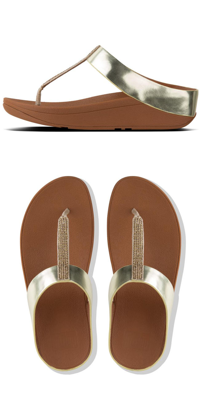 Fitflop Fino Crystal Gold ของแท้ นำเข้าจาก USA และ UK