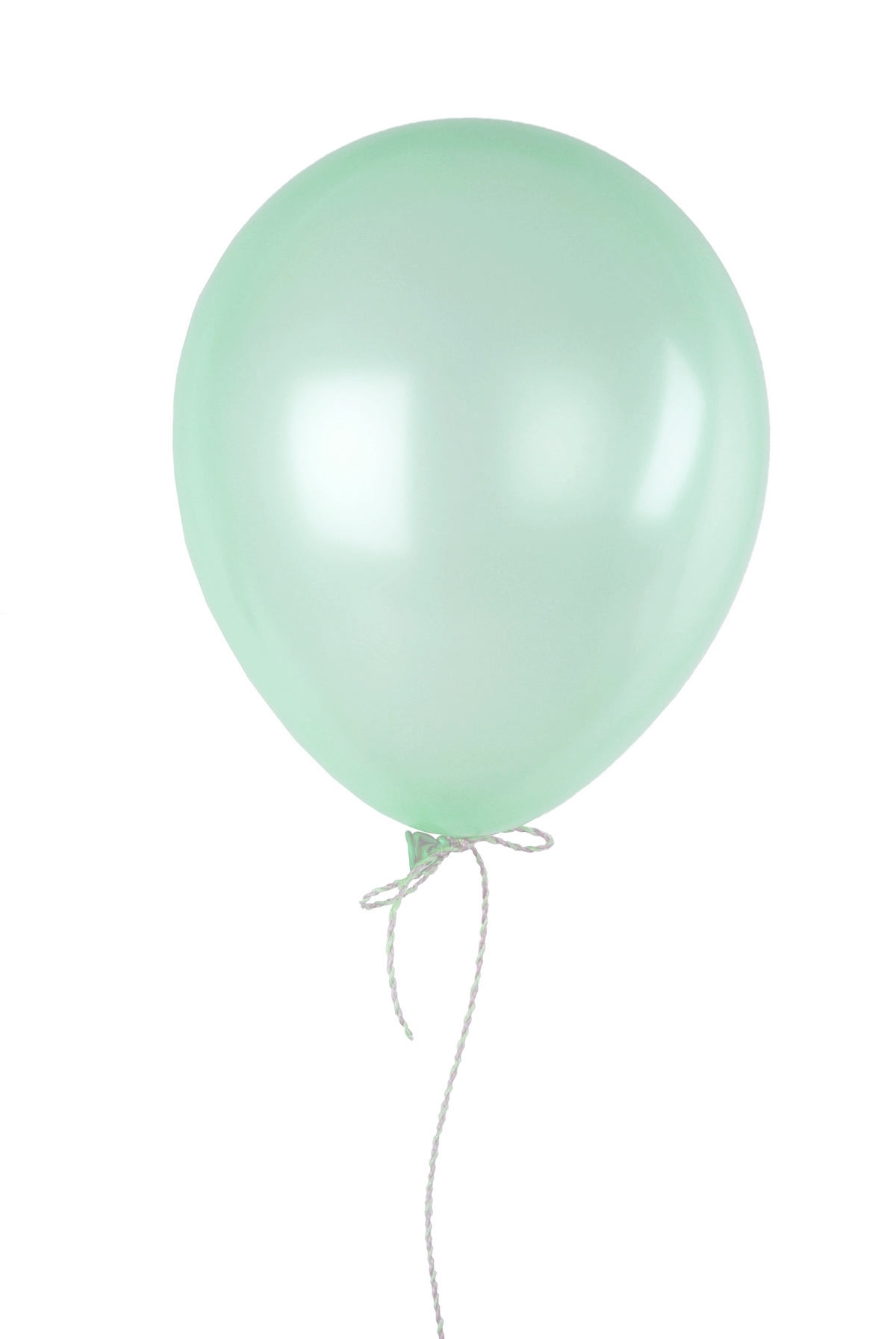 ลูกโป่งกลมเนื้อมุก สีเขียวอ่อนน้ำทะเล ไซส์ 12 นิ้ว แพ็คละ 10 ใบ (Pearl Sea Green Balloon Size 12")