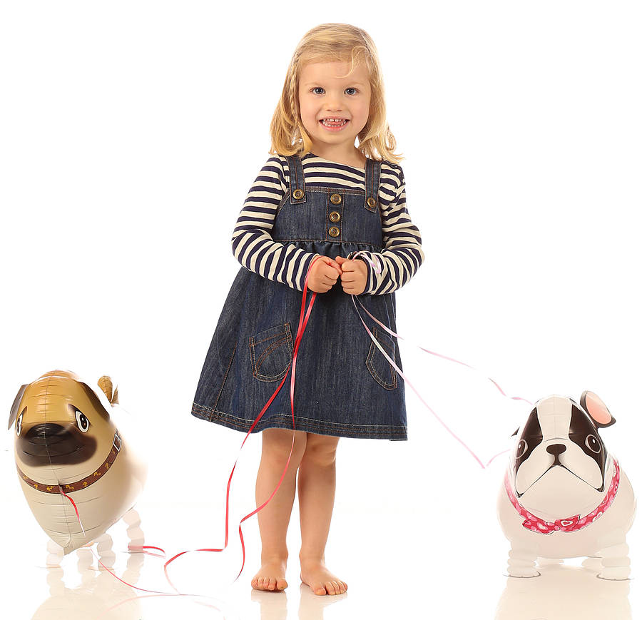 Pug Dog Walking Balloons - น้องหมาปั๊กบอลลูน / Item No. TL-K021