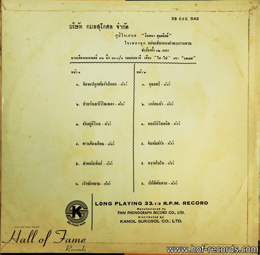 จินตนา สุขสถิตย์ - คิดจะปลูกต้นรักอีกกอ ปก VG+ แผ่น NM