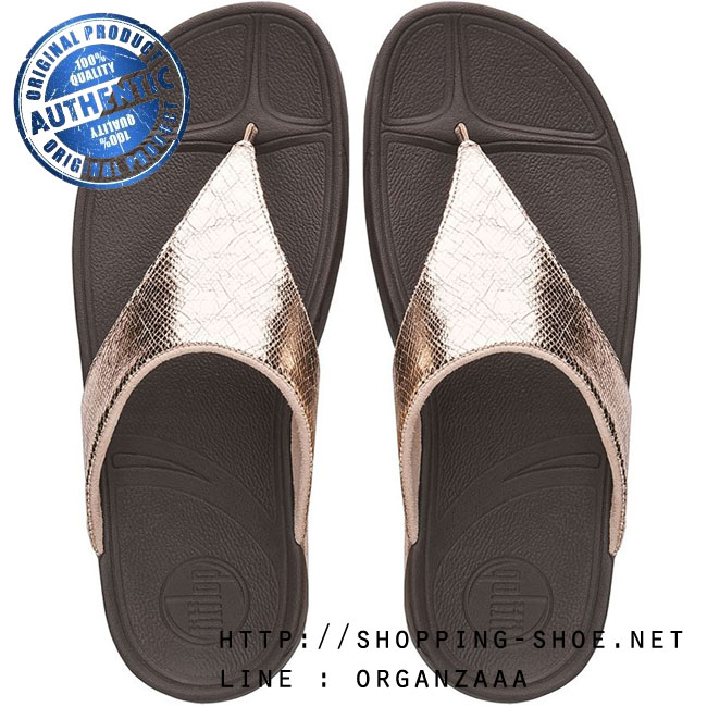 Fitflop Lulu Lustra Rose Gold ของแท้ นำเข้าจาก USA และ UK