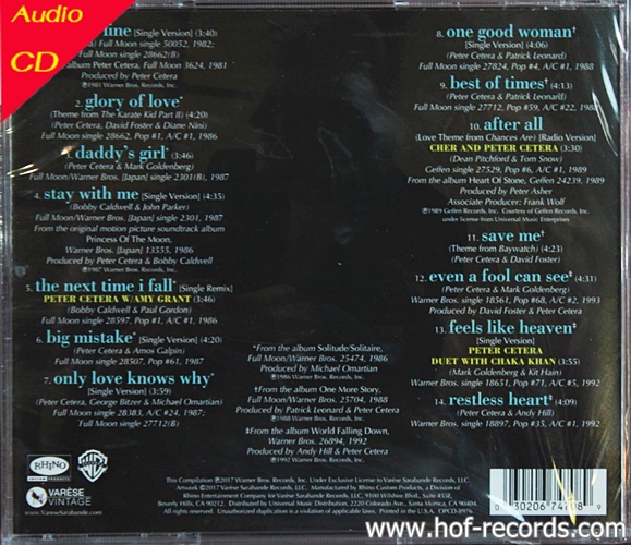 CD Peter Cetera - The very best of ( 2 CD ) * New