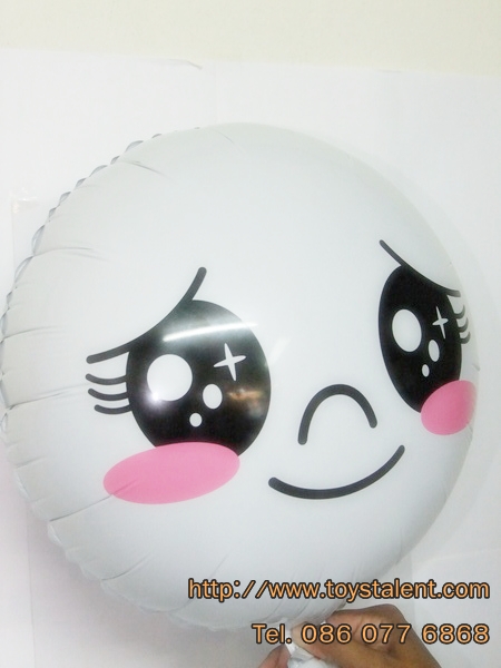 ลูกโป่งฟลอย์ หน้าสติกเกอร์ไลน์ LINE ทรงกลม - LINE Face Foil Round Balloon / Item No.TL-A103