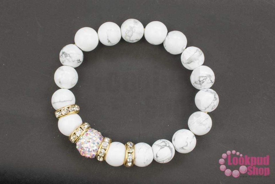 ชุดหินนำโชค หินคลายเครียด หินฮาวไลท์ (1ชุด)