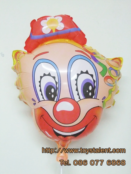ลูกโป่งฟลอย์ลายหน้าโบโซ่ - Bozo Face Foil Balloon / Item No. TL-A072