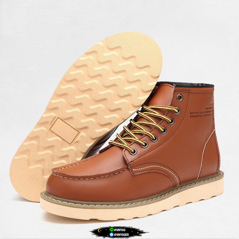 รองเท้าบูทมาร์ติน สีน้ำตาล