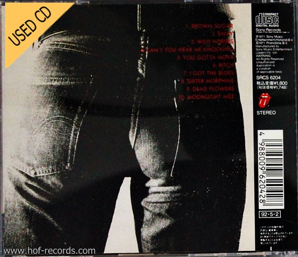 Used CD The rolling stones - Sticky Fingers