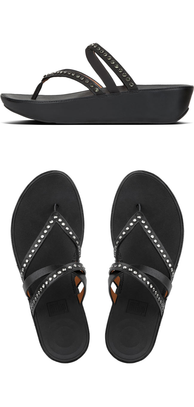 Fitflop Linny Criss Cross Black ของแท้ นำเข้าจาก USA และ UK