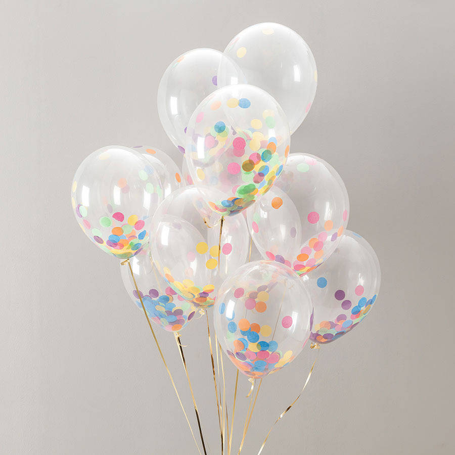 ลูกโป่งกลมใส ไม่มีสี ไซส์ 10 นิ้ว แพ็คละ 10 ใบ (Round Balloons 10"- Clear Cystal Balloon)