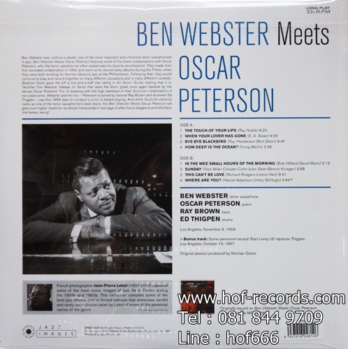 Ben Webster - Meets Oscar Peterson 1Lp N.