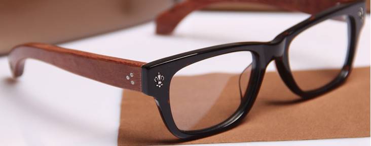 กรอบแว่นสายตา ดีไซน์ไม้ ทูโทน ขาไม้ No.75 (ดำไม้ กระ ดำเงา น้ำตาลไม้)