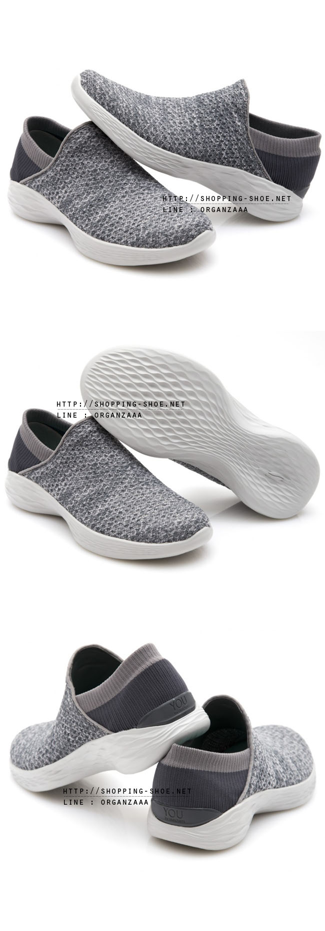 You by Skechers - Charcoal ของแท้ นำเข้าจาก USA และ UK