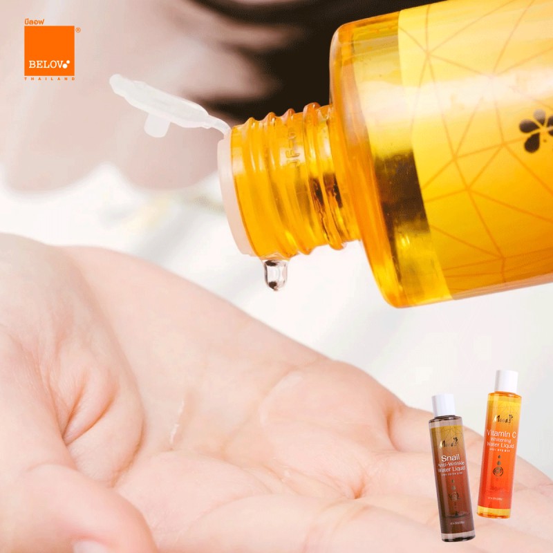 น้ำตบวิตซี / น้ำตบสเนล มูดส์ วิตามิน ซี ไวท์เทนนิ่ง วอเตอร์ ลิขวิด 250ml.