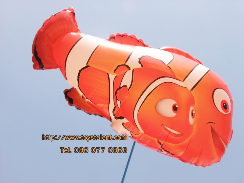 ลายปลาการ์ตูน นีโม่พ่อลูก - Two Clown Fish Shape Balloon/ Item No.TL-B006