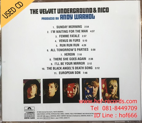 The Velvet Underground &NIco - Andy Warhol (JP) Used CD 1 Dise VG++