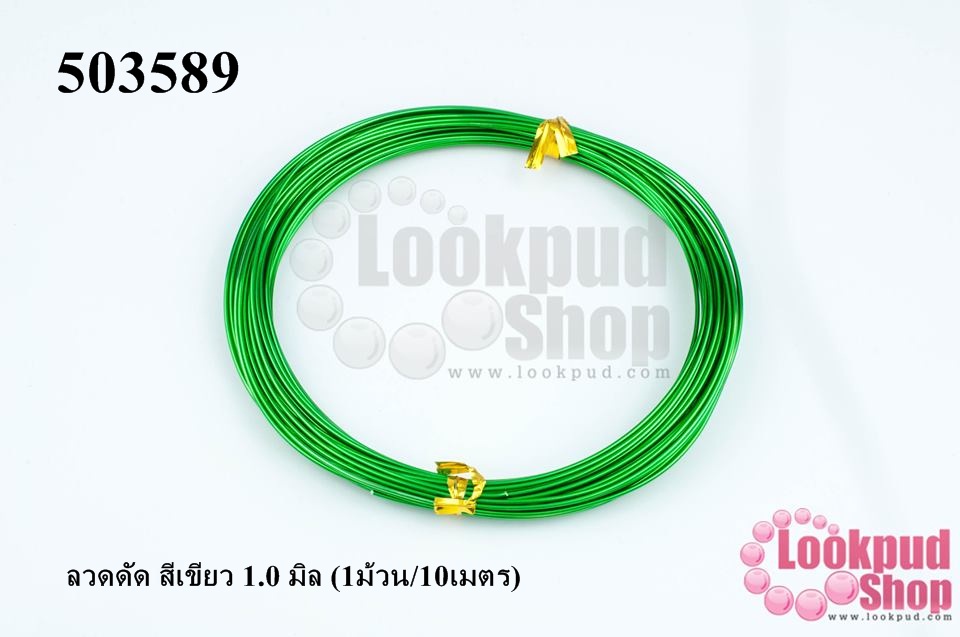 ลวดดัด สีเขียว 1.0 มิล (1ม้วน/10เมตร)