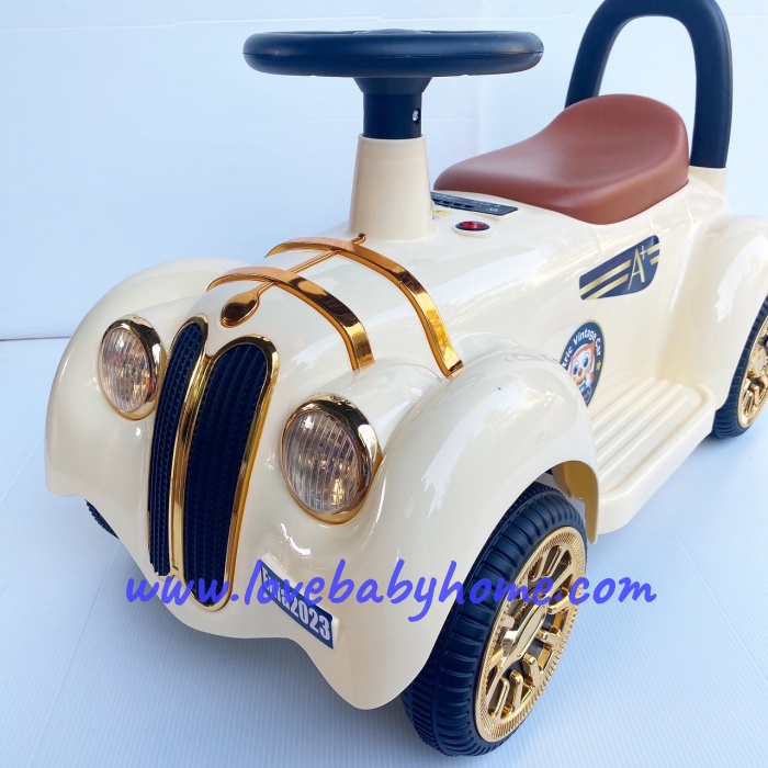 รถไฟฟ้า สไตล์วินเทจ Electric Vintage Car รถแบตเตอรี่