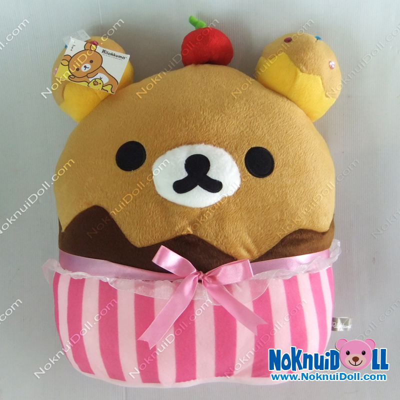หมอนอิง รีแลคคูมะ-สีน้ำตาล คัพเค๊ก 15นิ้ว