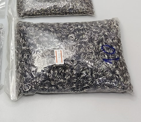 ห่วงทำสร้อย 10 มิล สีรมดำ 1 กิโล อะไหล่ทำเครื่องประดับ